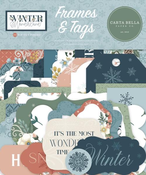 Carta Bella "Winter Wonderland" Frames & Tags