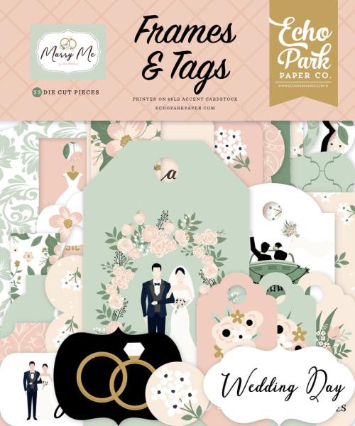 Echo Park - Stanzteile & Anhänger "Marry Me" Frames & Tags 