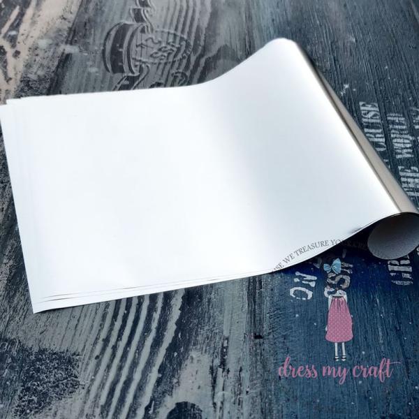 Dress My Craft - Reactive Foil "Silver" 4 Bogen - 12x18 Inch