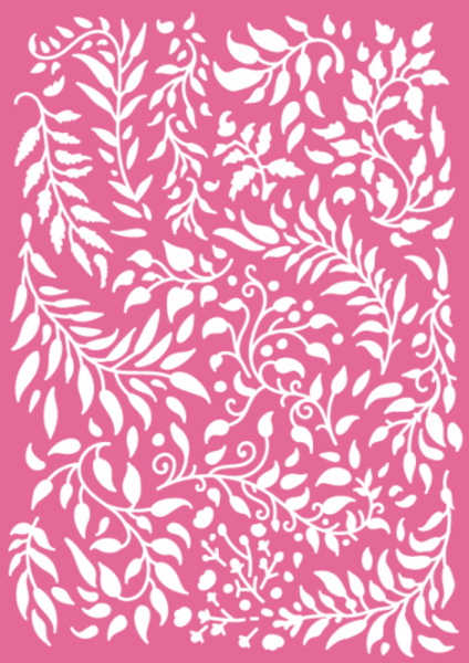 Dawn Bibby - Schablone "Beautiful Blooms Leaf Flourish" Stencil
