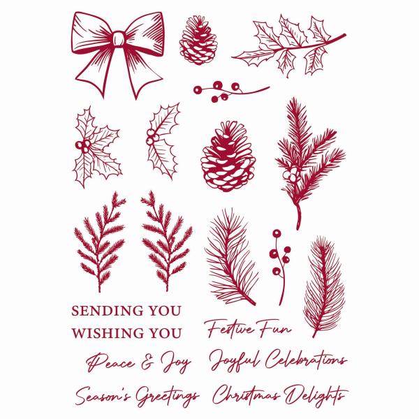 Tonic Studios - Stempelset "Timeless Tidings" Clear Stamps
