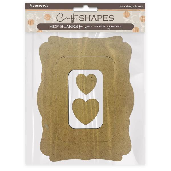 Stamperia - Holzteile "Alterego Frames and Hearts" MDF Crafty Shapes Blanks