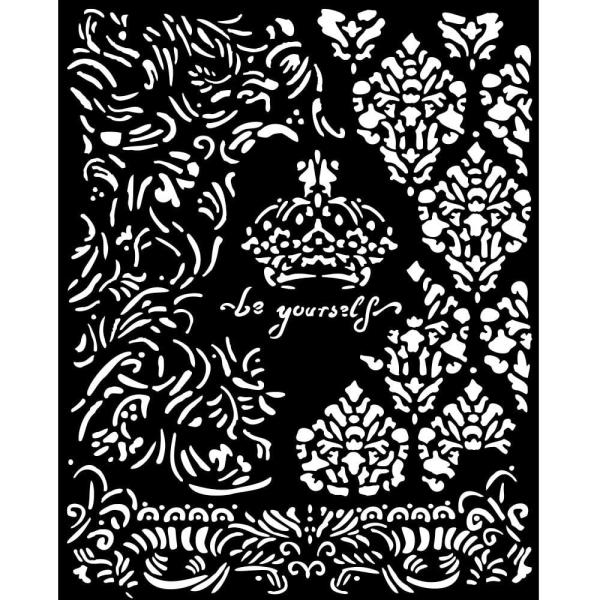 Stamperia - Schablone 20x25cm "Crown Be Yourself " Stencil