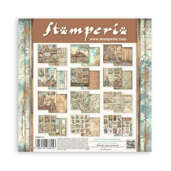 Stamperia - Designpapier "Alterego" Paper Pack 8x8 Inch - 10 Bogen