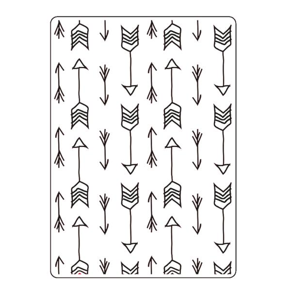 Vaessen Creative - Prägefolder "Pfeile" Embossingfolder