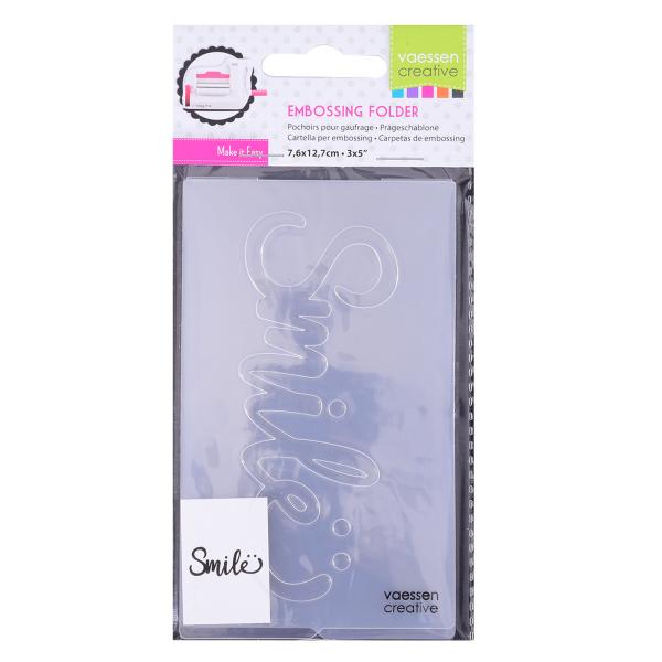 Vaessen Creative - Prägefolder "Smile" Embossingfolder