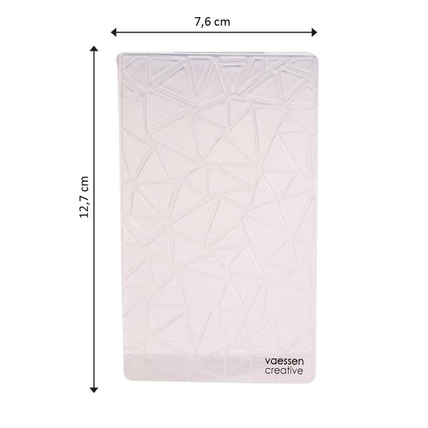 Vaessen Creative - Prägefolder "Dreieck Textur" Embossingfolder