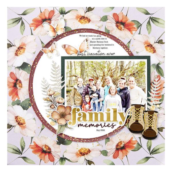 Spellbinders - Stanzschablone "Woodland Tales Sentiments" Dies