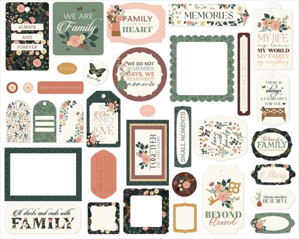 Echo Park - Stanzteile & Anhänger "Family" Frames & Tags 