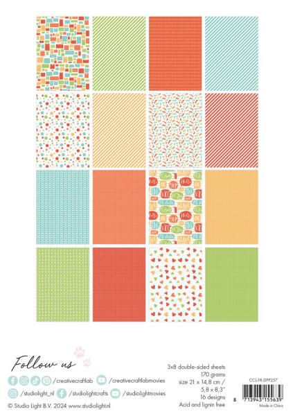 Creative Craft Lab - Studio Light - Friendz Designpapier "Shop Till You Drop " Paper Pack 21x14,8 cm - 24 Bogen