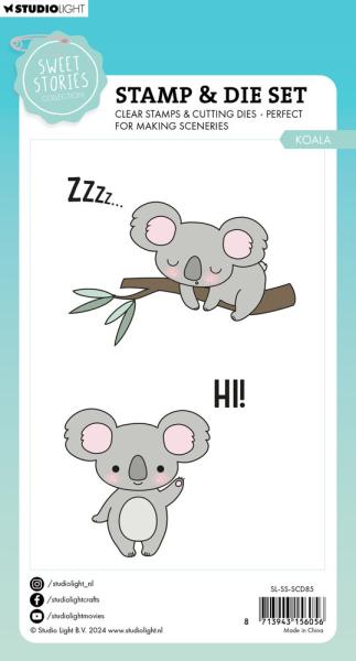 Studio Light - Stempel & Stanzschablone "Koala" Stamp & Dies