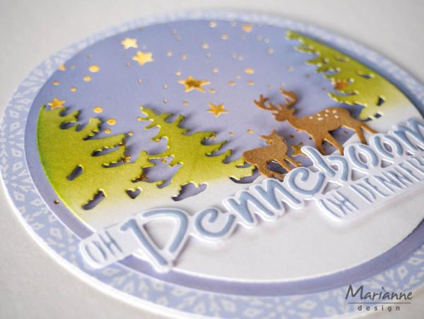 Marianne Design - Stanzschablone "Silhouette Winter Scenery" Craftables Dies
