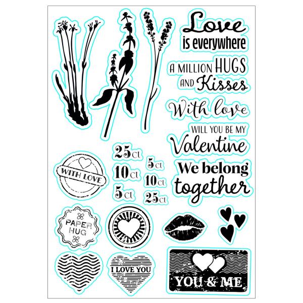 Nellie Snellen - Stempelset "Love Is Everywhere" Clear Stamps 