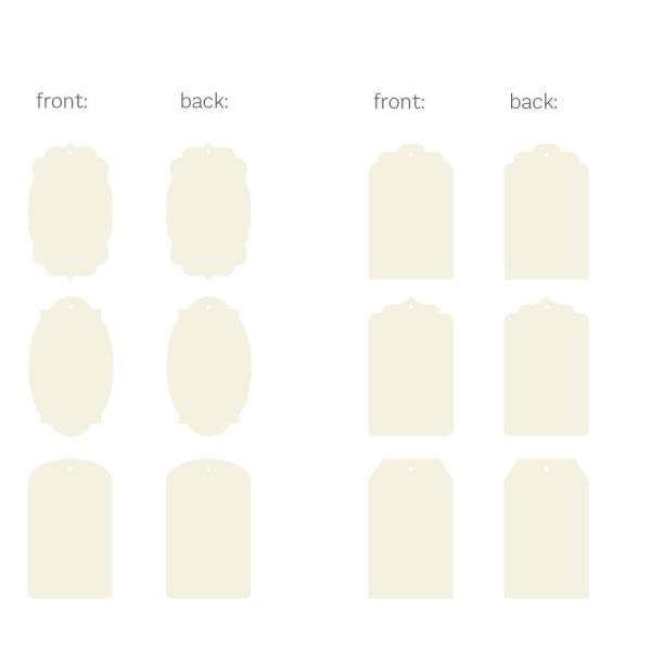 Piatek P13 - Light Chipboard Album Base w/Papers 6x8 Inch "Tags"