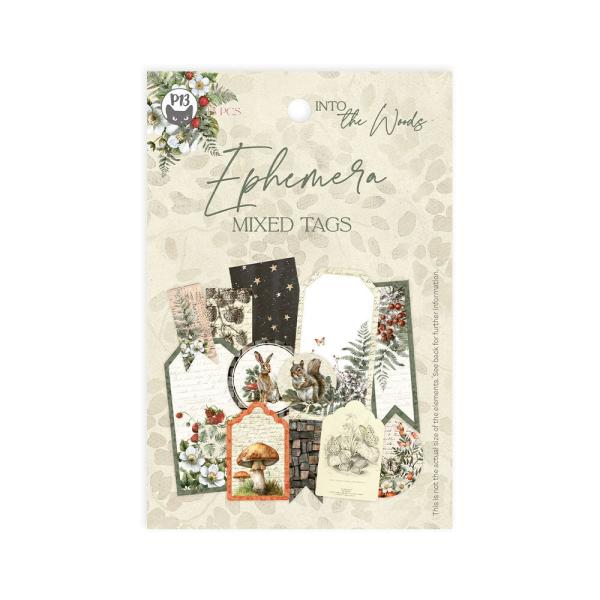 Piatek P13 - Stanzteile "Into the Woods" Die Cuts Ephemera Tags