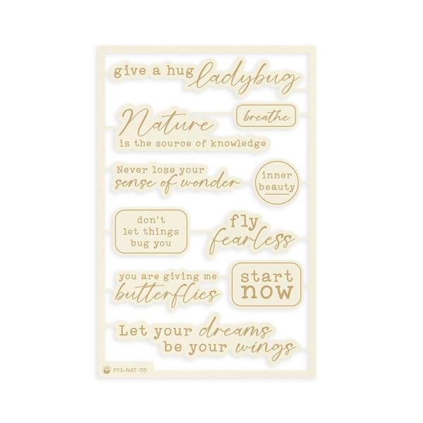 Piatek P13 - Stanzteile "Naturalist" Chipboard Embellishments 07