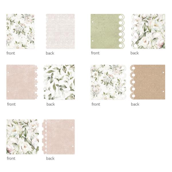 Piatek P13 - Light Chipboard Album Base w/Papers 6x6 Inch "Love and Lace"