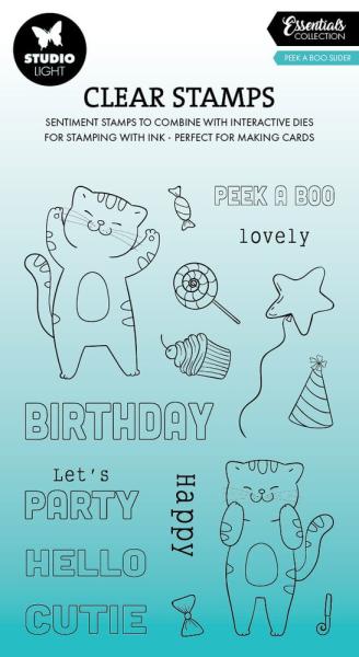 Studio Light - Stempelset "Peek A Boo Slider" Clear Stamps