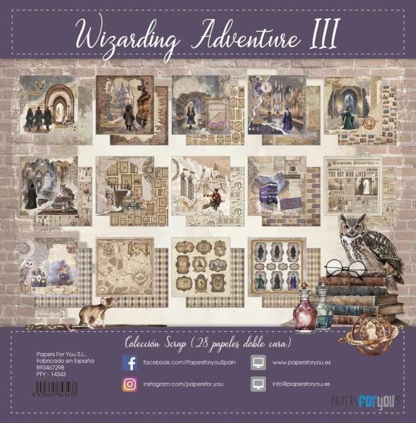 Papers For You - Designpapier "Wizarding Adventure III" Scrap Paper Pack 8x8 Inch - 28 Bogen