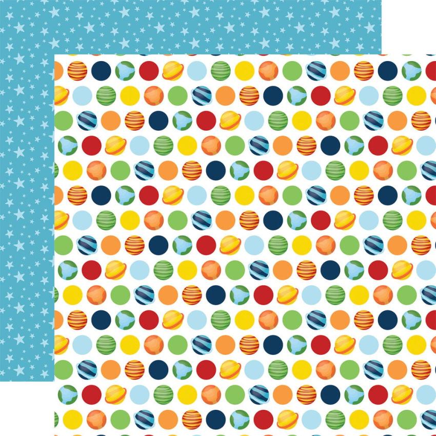 Echo Park - Designpapier "Blast Off" Collection Kit 12x12 Inch - 12 Bogen