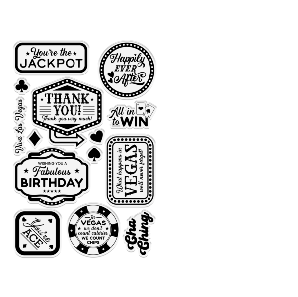Crafters Companion - Stempelset "You're the Jackpot" Clear Stamps