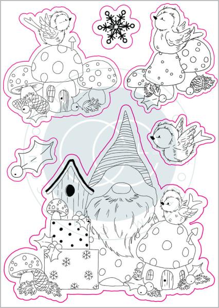 Craft Consortium - Stempelset "It´s Snome Time" Clear Stamps