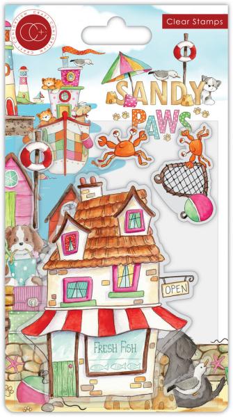 Craft Consortium - Stempelset "Fresh Fish" Clear Stamps