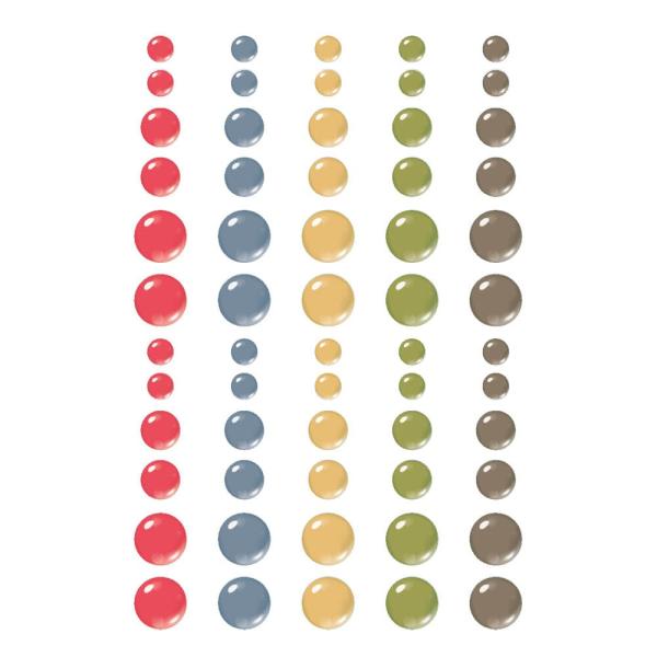 Simple Stories - Enamel Dots "Front Porch" 60 Stück 
