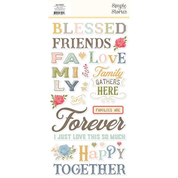 Simple Stories - Aufkleber "Front Porch" Foam Sticker