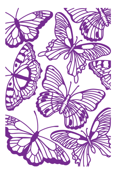 Crafters Companion - Prägefolder "Butterfly Collage" 3D Embossingfolder