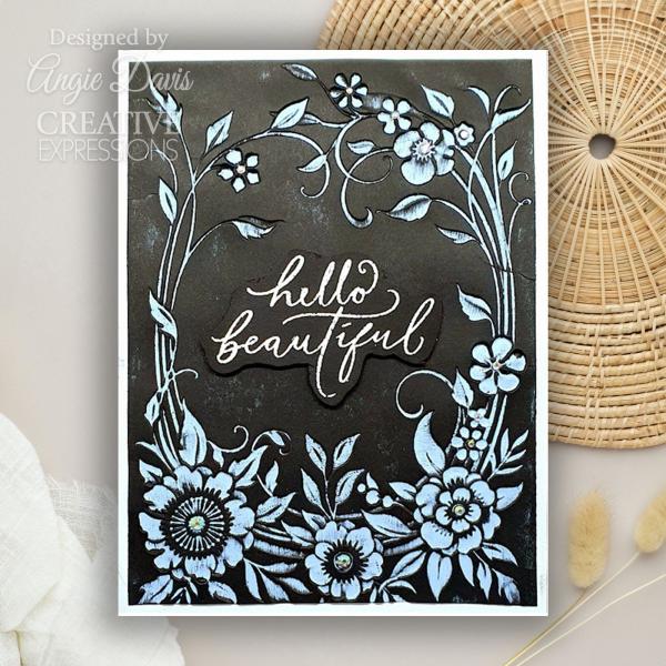 Creative Expressions - Stempelset "Floral Symphony Sentiments" Clear Stamps 10,2x15,2cm
