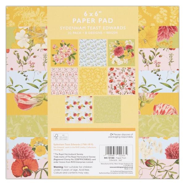 Papermania - Designpapier "Edwards" Paper Pack 6x6 Inch - 32 Bogen