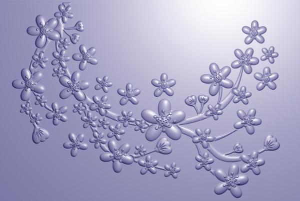 Crafters Companion - Prägefolder "Beautiful Blossom" 3D Embossingfolder