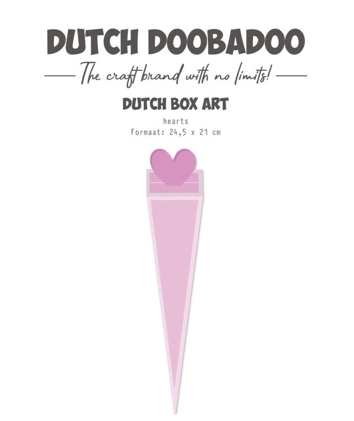 Dutch Doobadoo - Schablone A4 "Hearts" Stencil - Dutch Box Art