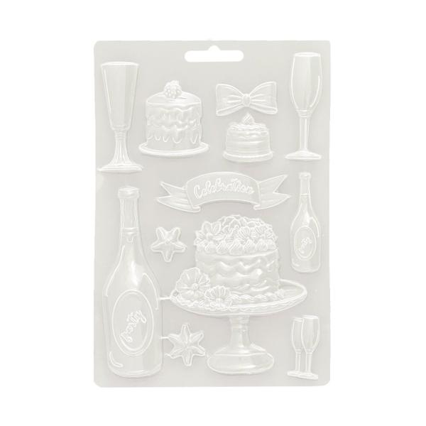 Stamperia - Gießform A5 "Flut And Cakes" Soft Mould 