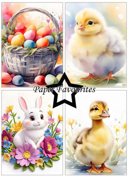 Paper Favourites - Designpapier "Cute Easter" Paper Pack A6 - 24 Bogen