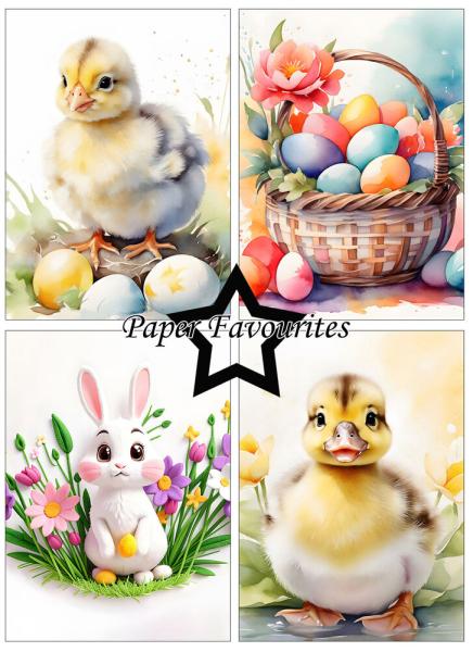 Paper Favourites - Designpapier "Cute Easter" Paper Pack A6 - 24 Bogen