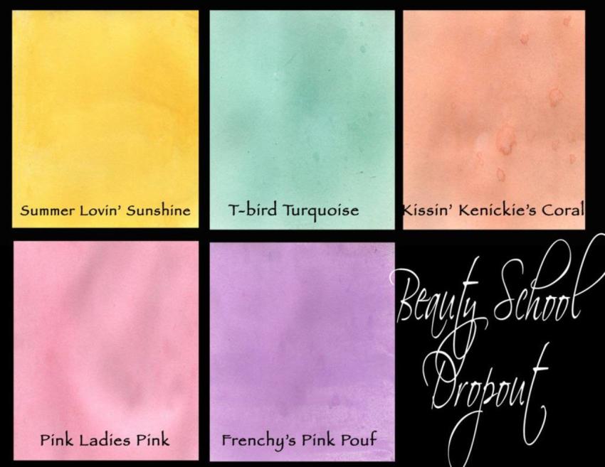Lindys Stamp Gang - Pigmentpulver "Beauty School Dropout" Flat Magical Set 5x7g