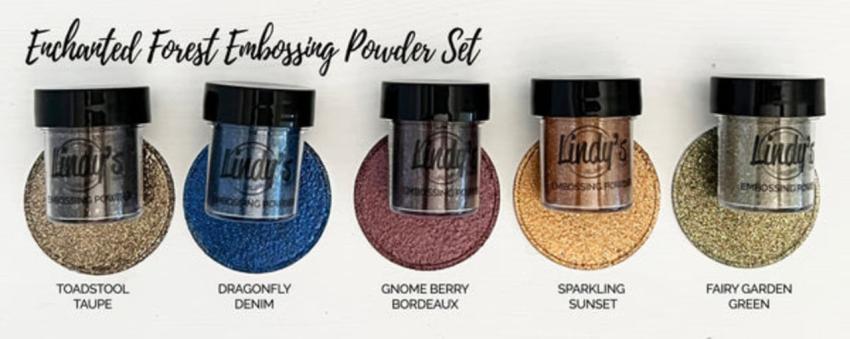 Lindys Stamp Gang - Glitzer Embossingpulver "Fairy Garden Green" Glittery Embossing Powder 14g