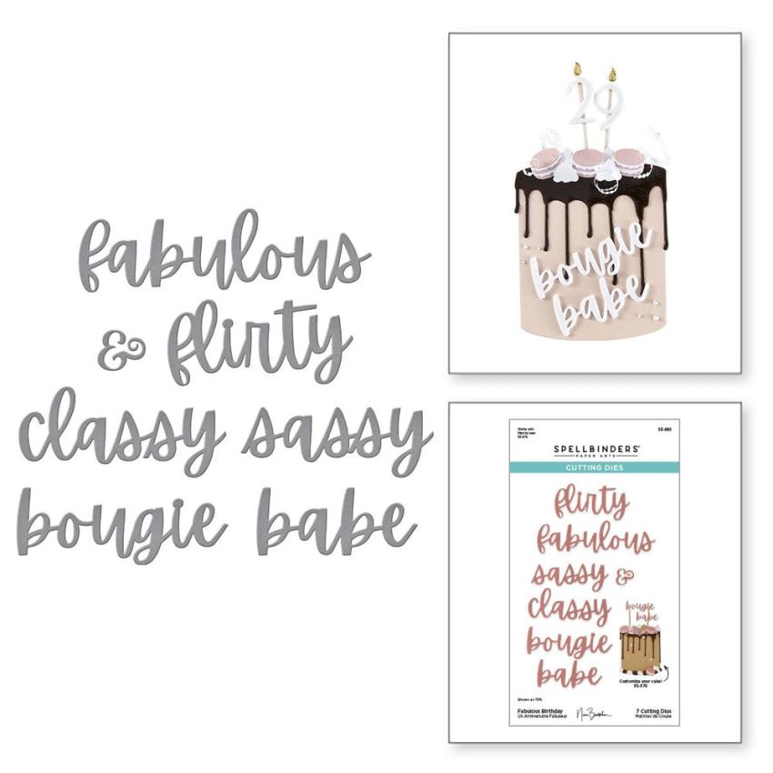 Spellbinders - Stanzschablone "Fabulous Birthday" Dies