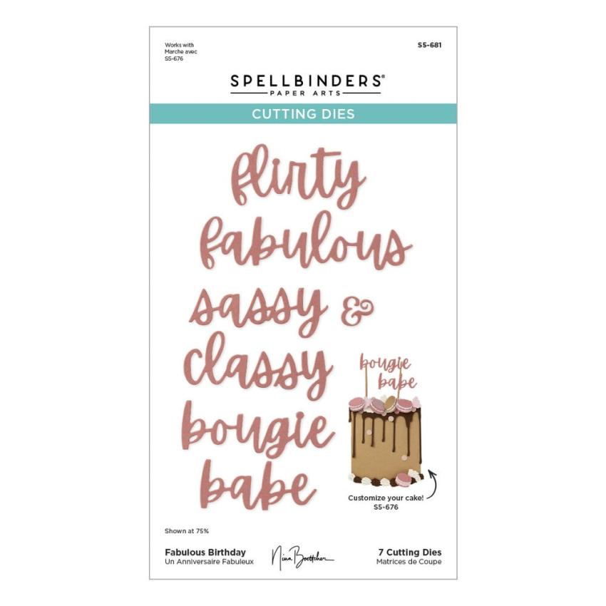 Spellbinders - Stanzschablone "Fabulous Birthday" Dies