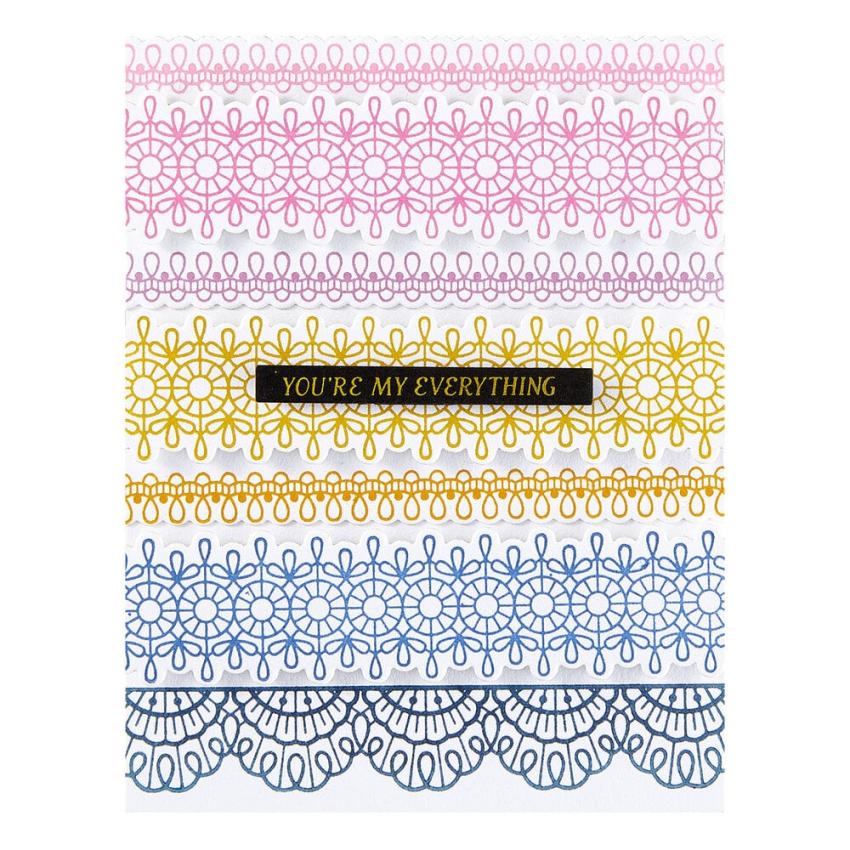 Spellbinders - Buchdrucktechnik "Ideal Moments" BetterPress Plate & Dies