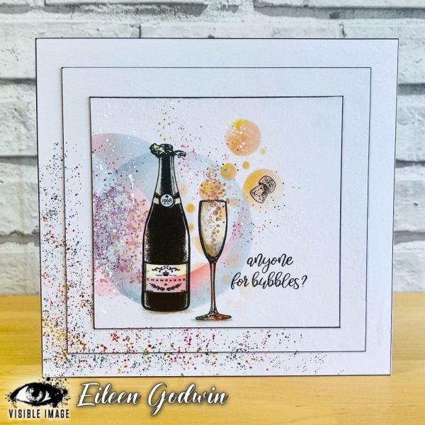 Visible Image - Stempelset A6 "Anyone For Bubbles" Clear Stamps