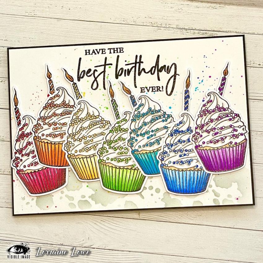 Visible Image - Stempelset A6 "Best Birthday Ever" Clear Stamps
