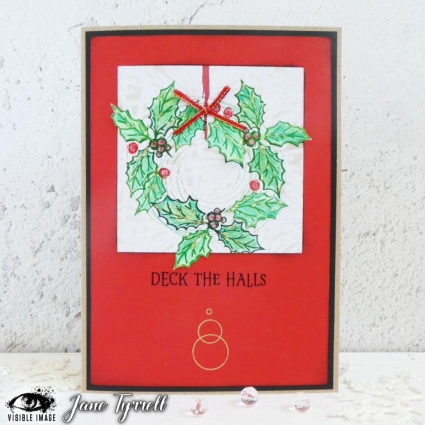 Visible Image - Stempelset A6 "Sketched Holly" Clear Stamps