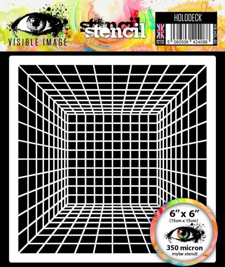 Visible Image - Schablone 6x6 Inch "Holodeck" Stencil