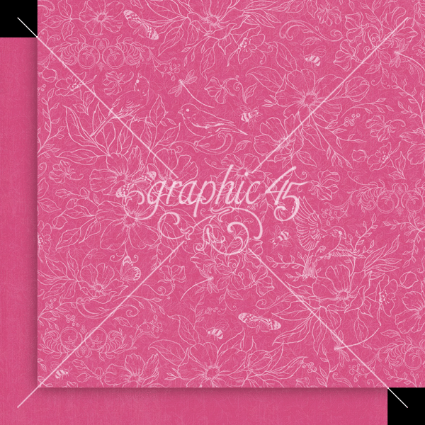 Graphic 45 - Designpapier "Spring is in the Air" Patterns & Solid Pad 12x12 Inch - 16 Bogen