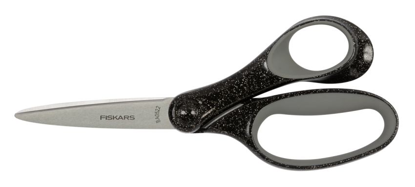 Fiskars - Schulschere "Glitter Black" School Scissors 18cm