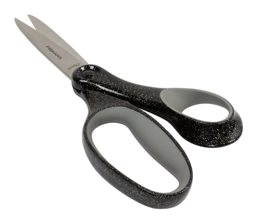 Fiskars - Schulschere "Glitter Black" School Scissors 18cm