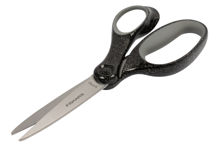 Fiskars - Schulschere "Glitter Black" School Scissors 18cm